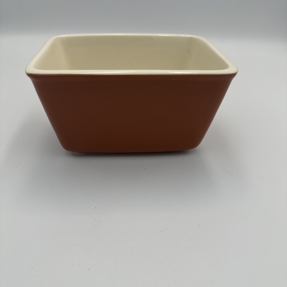 Longaberger Pottery Small Loaf Pan Baking Dish 8 X 4" Rectangle Spice‎ Orange